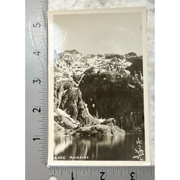 Lake Angeles RPPC Postcard Vintage Port Angeles WA Olympic National Park - Picture 2 of 6